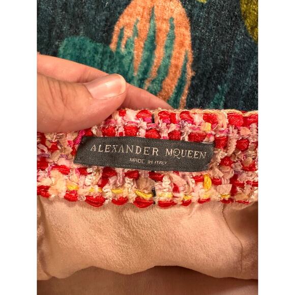 Alexander McQueen Tweed Midi Pencil Skirt Size IT 42 / US 6 - Picture 5 of 14